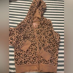 3T Leopard Print Zip Up Jacket